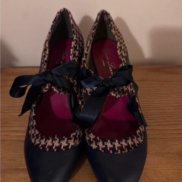 Poetic License Blue and Patterned Ribbon Flats - Picture 4 of 6